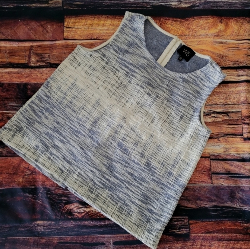Anthropology W5 Sleeveless Twead Sweater Top - Picture 3 of 6